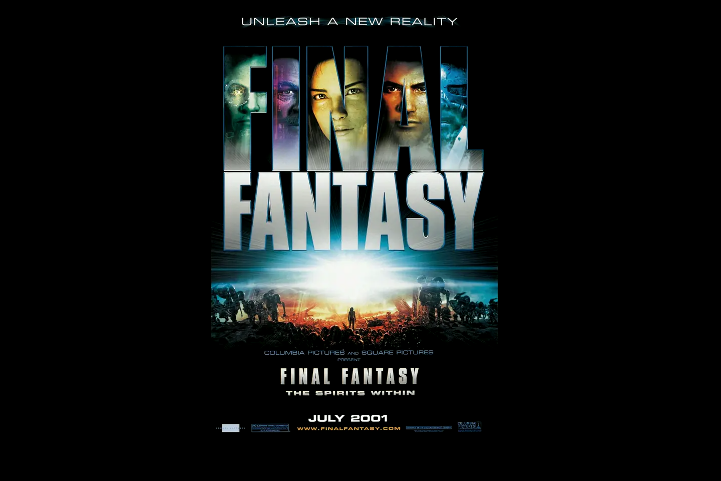 Final Fantasy: The Spirits Within theatrical one-sheet, 2001